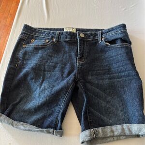 Aeropostale Dark Blue Denim Jean Shorts